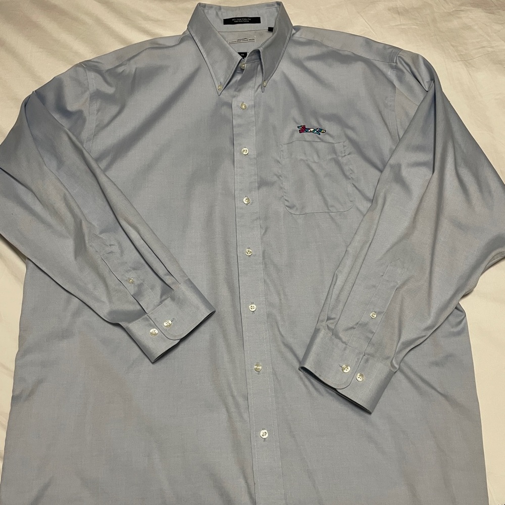 Men's Light Blue Button-Down Shirt